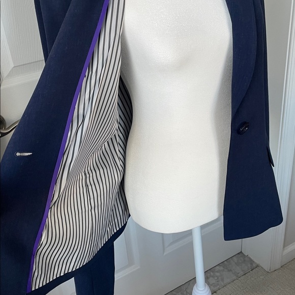 Emilio Pepe Navy Women's Blazer Size 10 - Picture 10 of 12